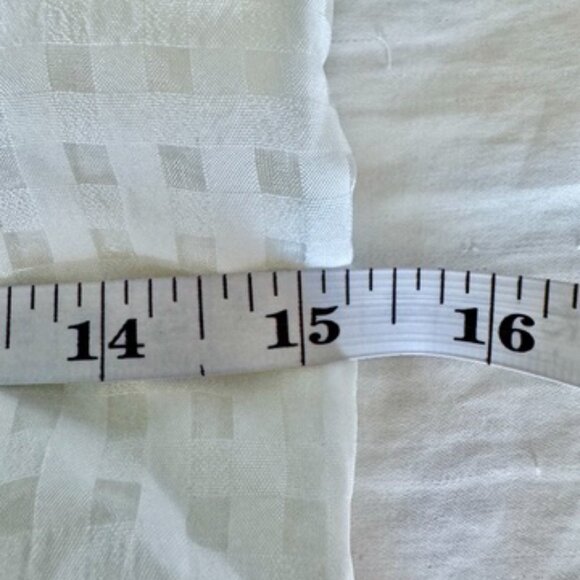 White 3/4 Puff Sleeve Maxi Dress - Picture 14 of 15